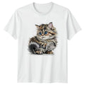 Adorable Fluffy Kitten Easily Distracted T-Shirt Funny Cat Cats Birthday Gift