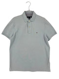 TOMMY HILFIGER Grey Polo Neck T-Shirt Men Size M