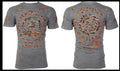 AMERICAN FIGHTER Heather Grey MARYLAND Athletic Graphic T-shirt NWT