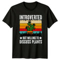 Introverted But Willing To Discuss T-Shirt Cactus Succulent Gardening