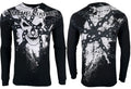 Xtreme Couture By Affliction Men's Long Sleeve T-shirt Chained Skull S-4XL