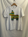 Corona Piñata, Beer Shirt Mens Large White Short Sleeve