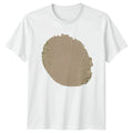 Boho Chic Gold Glitter Watercolor Abstract Womens T-Shirt Nude Brushstroke