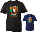 Fathers Day Irish Dad T-Shirt St Patrick Day Shamrock Funny Grandpa Birthday Top
