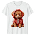 Puppy Dog Hoodie Animals Unisex Graphic Tee Men Women T-Shirt Cute