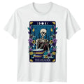 The Reader T-Shirt Book Lover Goth Skeleton Celestial Birthday Gift