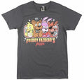 Five Nights at Freddy's Freddy Fazbear's Pizza Charcoal T-Shirt NWT XL, 2XL