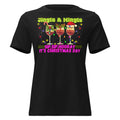 Women's Relaxed T-Shirt/Christmas Wine T-Shirt