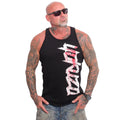New Yakuza Men's Bloodbrand V02 Slim Racer Tank Top Shirt - Black