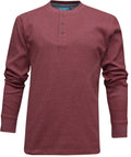 Mens Henley Jumper Top Grandad Neck Plain Waffle Knit T-shirt M-3XL by Beebizco