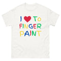 I Love To Finger Paint Couple Valentine day Cute Heart love T-Shirt