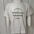 Illicit Bloc British Cycling T-Shirt White 300GSM 100% Cotton Small/Large/XL