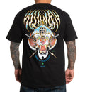 Sullen Pin Up Punk Bike Street Gothic Americana Tattoo Art Mens Tee METAL CAT