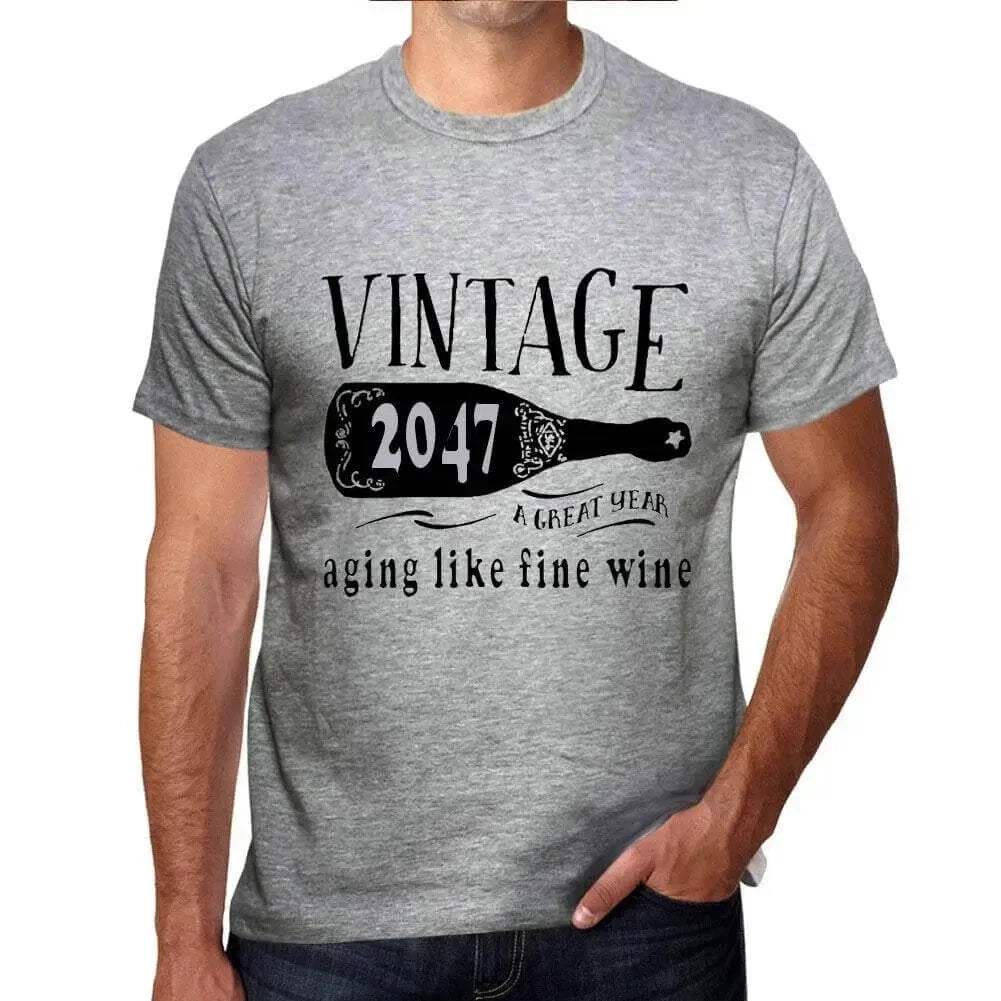 Men's Graphic T-Shirt Aging Like A Fine Wine 2047 Eco-Friendly Limited Edition