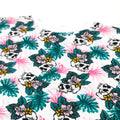 WXYZ Short Sleeve Floral Skulls Crewneck Patterned T Shirt Large -- Fits Small