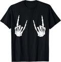 Trendy Halloween Skeleton Rocker Graphic Costume T Shirt T-Shirt