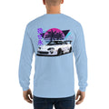 Vaporwave Aesthetic Supra JDM Tuning Drift Racing Men’s Long Sleeve Shirt