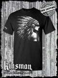Native American Indian Girl T-Shirt / Feather War Bonnet