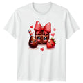Cute Chocolate Strawberry Love T-Shirt Kawaii Food Sweets Valentines Day Gift