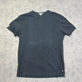 James Perse Shirt Mens L Blue Lightweight Cotton Jersey Crew Neck Tee Made USA