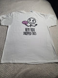 NWT Hey You Dropped This Brain Funny T Shirt Size Mens XL(46-48)