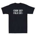 Fold Up Hidden Message F off Funny Saying Sarcastic Quote Vintage Men's T-Shirt