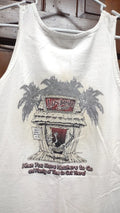 Lazy Bones Lounge Cozumel White Tank Top Men's Size M Del Sol Color Change