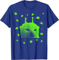 Y2K Alien Cat Meme - Retro Silly Space Kitty Design Unisex T-Shirt