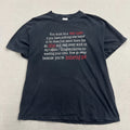 Funny Graphic T Shirt Mens Large Black Sarcastic Novelty Quote Humor Tee