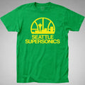 SEATTLE SUPERSONICS T-SHIRT tee nba super sonics 80s 90s basketball sports bball