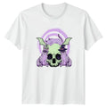 Pastel Goth Cute Cat Skull T-Shirt Kawaii Goth Halloween Aesthetic Halloween