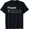 People One Star Rating Would Not Recommend Introvert Unisex T-Shirt