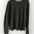 Vtg Y2K GAP Gray Waffle Knit Thermal Long Sleeve Shirt Mens XL Grunge Skater 100