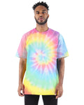 Shaka Wear Heavyweight Tie Dye T-Shirt - Relaxed Fit - SHERBET RAINBOW - Small