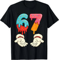 Funny Six Seven Meme Christmas Cream Drip Xmas Unisex T-Shirt