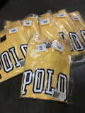 NWT Deadstock RALPH LAUREN POLO SPORT VINTAGE T SHIRT 90s Yellow Spellout