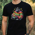 Mens Christmas Gorilla Theme Cotton T-Shirt Size XS to 5XL