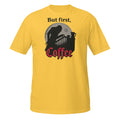 Funny Gothic Coffee T-Shirt | Vampire Morning Humor Tee | Dark Roast Lover Gift