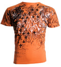 Archaic by Affliction Men's T-Shirt Binary Wings Cross Biker