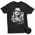 No Love All Hustle Chicana Payasa Tattoo Chicano Art Chola Joke T-Shirt