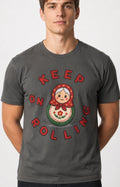Keep On Rolling Shirt Pixel Art Matryoshka Russian Doll Tee Comfort Colors 1717