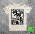 Dragon Vintage Dark Art Graphic Shirt, 90s Tattoo, Retro Medieval Y2k Tshirt