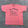 Vintage Michigan Yoopers Shirt Mens XL Pink Salmon Cow Hunting Season Funny Joke