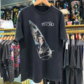 Y2K American Psycho Washed T-Shirt Black L