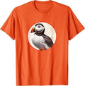 Cute Horned Puffin T-Shirt Retro Design *NEW* 10 Colors by Bird.Fan