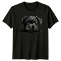Cute Yorkie Puppy Dog Peekaboo T-Shirt,Yorkshire Terrier Tee