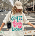 Iced Coffee And Sunshine Summer Aesthetic Cute Drink T shirt