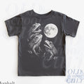 Three Frog Moon Youth Retro Shirt, Cute Children's Frog Clothing, Boho