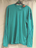 mens green long sleeve T shirt top Zumba gym fitness Dance training cool, New