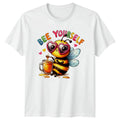 Bee Yourself Cute Honey Bee Animal Pun Graphic T-Shirt